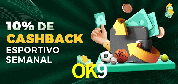10% de bônus de cashback na OK9