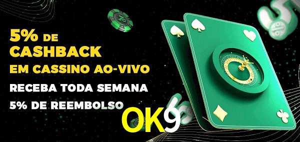 Promoções do cassino ao Vivo OK9
